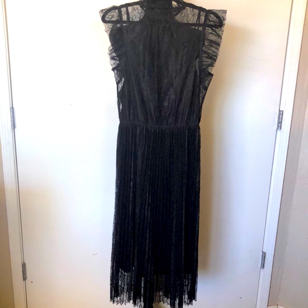 Steve Madden Black Halter Tiered Sundress